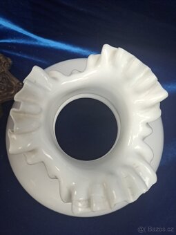 Petrolejová lampa z majoliky - 3