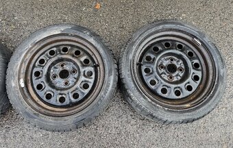Plechové disky 195/50 R15 4x100 zimní pneu - 3