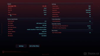 Intel i7-7700K / Radeon RX7600 8GB OC / 16GB DDR4 / 1,5 GB - 3