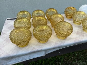 Skleněná stínítka na lustr retro - 3