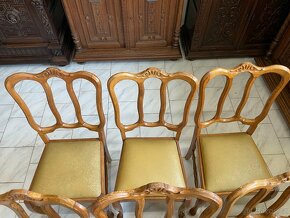 Starožitné jídelní židle Louis XV. - 3