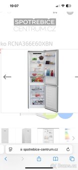 Chladnička komb. BEKO RCNA366E60XBN - 3
