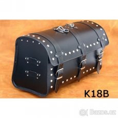 Kožený kufr - válec na chopper 60cm typ 18A,B,C - 3