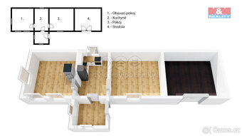 Prodej chalupy, 67 m², Chlístovice - Vernýřov - 3