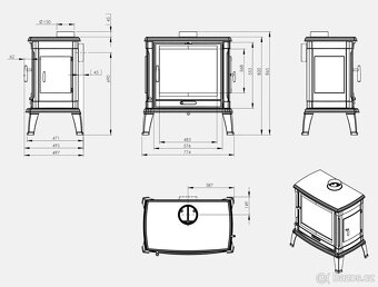 Litinová krbová kamna Toria - 3