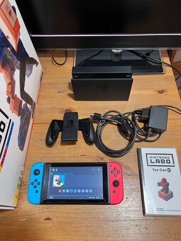 Nintendo Switch V2 Neon Blue & Red+ LABO Robot - 3