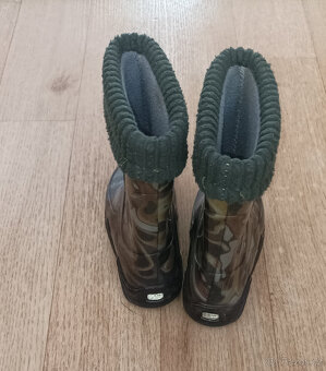 Dětské maskáčové holínky , zateplené - 3