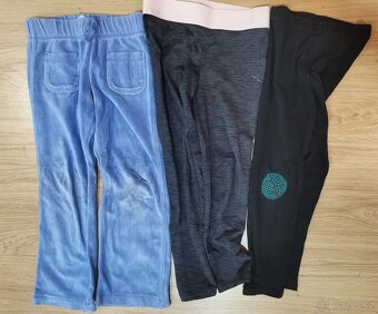 Kalhoty, rifle, tepláky, kraťasy vel. 116 5-6 let - 3