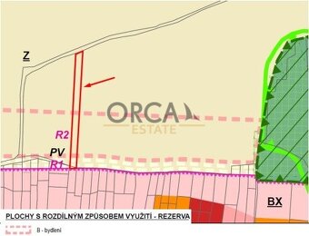 Prodej investičního pozemku 0,1 ha v k.ú. Radějov u Strážnic - 3