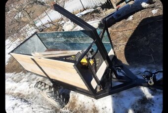 Prodám brzdenú vlečku/vlek za malotraktor/jeep - 3