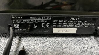 Gramofon Sony PS-J10 - 3