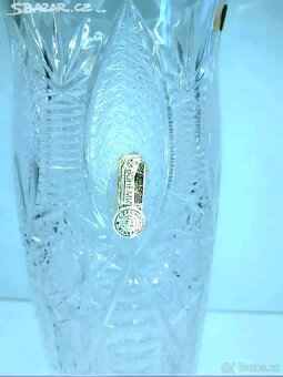 Broušená váza český křišťál, Bohemia Glass - 3