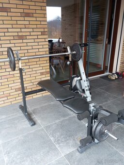 Bench press lavice se závažím - 3