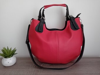 Leather dámská velká hobo kabelka kožená nová - 3