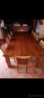 Dubový stůl a 10 židlí - 3