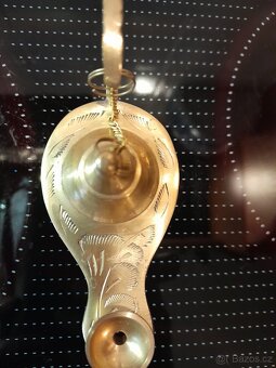 Miniatura mosazného kahanu, dekorace - 3