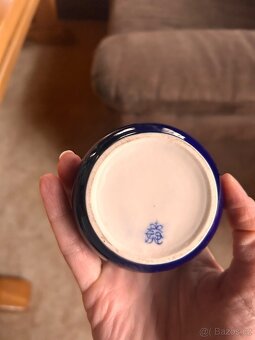 starožitná porcelánová dózička - 3
