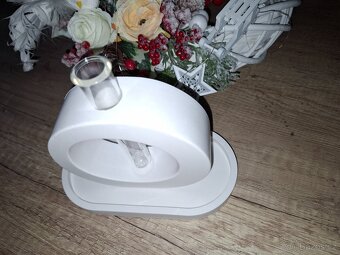 Oválná vázička s táckem 18cm keraflot - 3