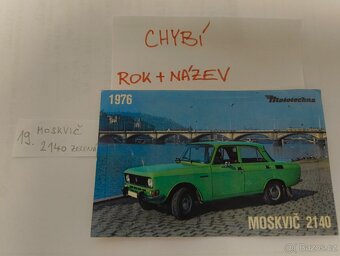 Kartičky z bonbonyéry Orion Mototechna - 3