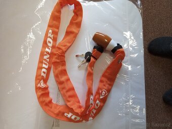 Prodám řetězový zámek DUNLOP délka řetězu 110 cm, - 3