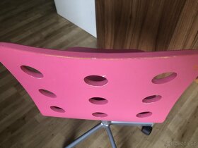 Dětská, dřevěná židle na kolečkách, Ikea - 3