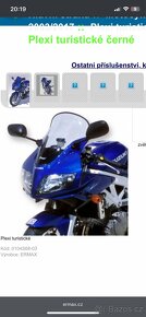 Suzuki Sv 1000s 2003-2007 turistické plexi- kouřové - 3