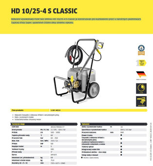 Karcher HD 10/25 S Classic prodám - 3