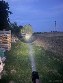Led čelovka, čelová svítilna + UV - 3