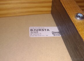 Ikea lavice Bjursta černá, masiv drevo - 3