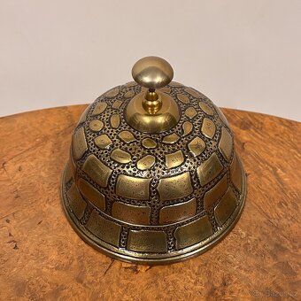 Elegantní stolní služební zvon - mosazný hotelový zvonek - 3