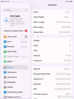 iPad 10.2 SIM LTE: SKVĚLÝ STAV, CZ, Office, ZÁRUKA 12 měsíců - 3