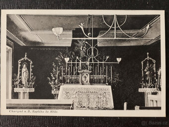 Choryně - klášter a kaplička sv. Kříže, 2 pohlednice - 3