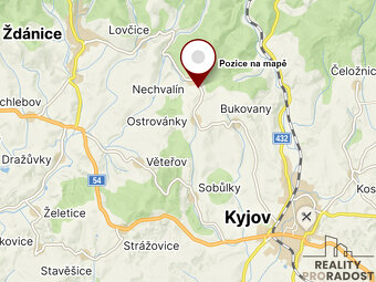 Nechvalín, prodej stavebního pozemku 1840 m2 - 3