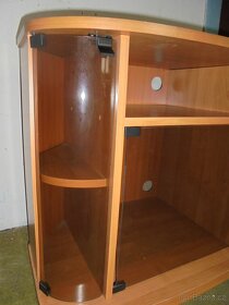 televizní stolek kouřové sklo - 3