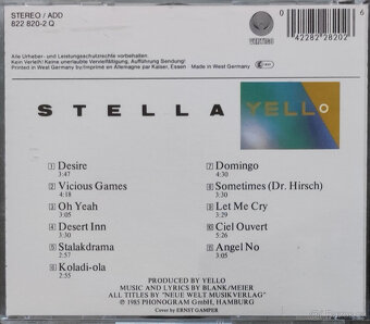 CD Yello: Stella / You Gotta Say Yes To Another Excess - 3