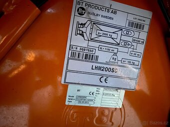 Paletovy vozik s vahou, toyota LHM 200 SC, 2000kg - 3