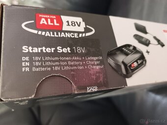 Baterie a nabíječka set Bosch 18 V, nová, nerozbalená,DOKLAD - 3