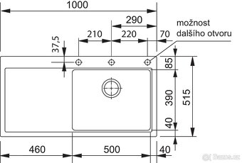 Granitový kuchyňský dřez Franke Mythos MTG 611/7 Šedý kámen - 3