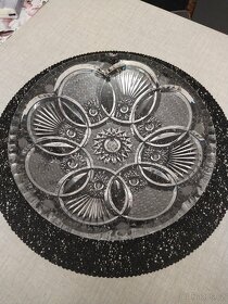 Křišťálový broušený talíř - 3