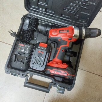 Aku příklepová vrtačka HECHT 1278,bity,2 baterie,nepoužívaná - 3