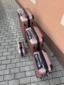 Cestovní kufry 4 set, barva Gold Rose - 3