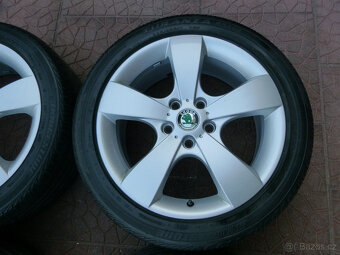 Letní sada alu disky originál Škoda 5x112 7Jx17 ET54 - 3