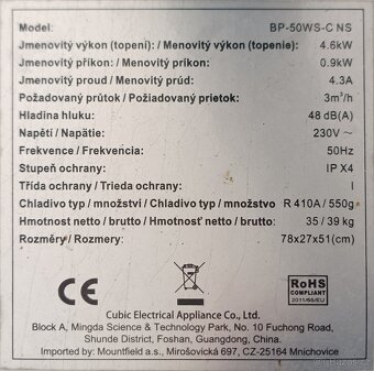 Tepelné čerpadlo Azuro Bp-50ws-c - 3