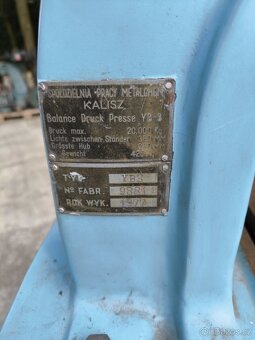 Vřetenový lis 20 t. - 3