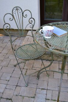 Kovový set PROVENCE antik zelenohnědá - 3