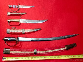 Šavle + dýky 2 ks - vše s pochvami - 3