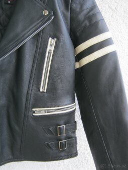 Nová moto kožená bunda MDM vel. S- křivák + zimní vložka - 3