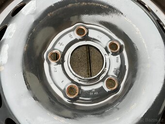 4x plechové disky 5x112 R15, pneu - 3