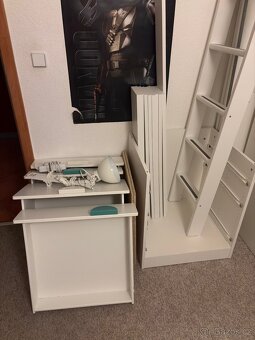 Dětská postel se stolem a skříní IKEA SAMSTAD (x2) - 3