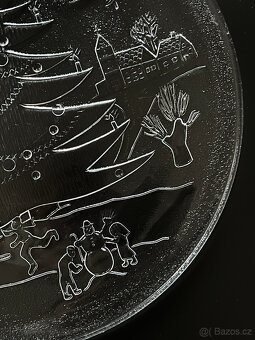 Vánoční skleněný tác Stromeček 30.5 cm - 3